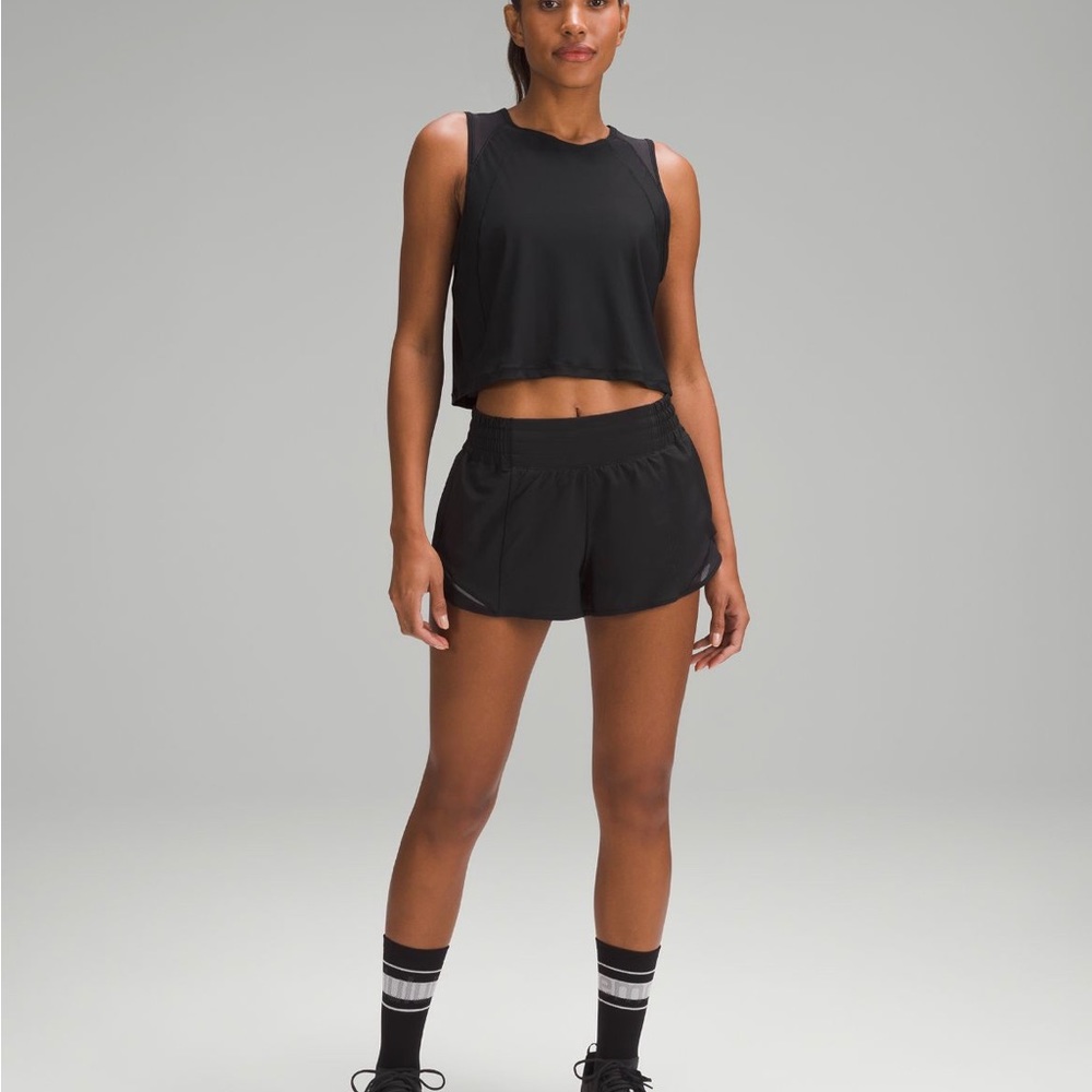 Black 2.5 high wasted lululemon size 6 hottie hot